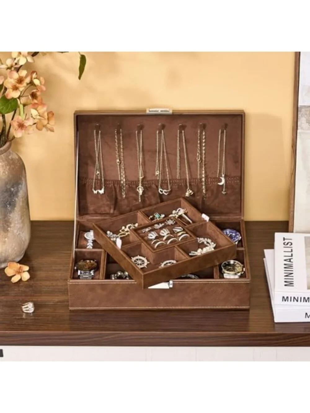 Stylish Jewelry Organizer Box for Men & Women - Perfect Gift & Storage Solution